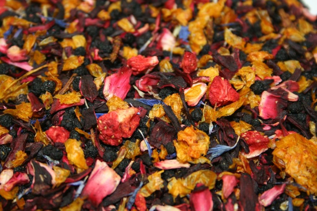 Früchtetee Sanddorn Erdbeere Hausmarke